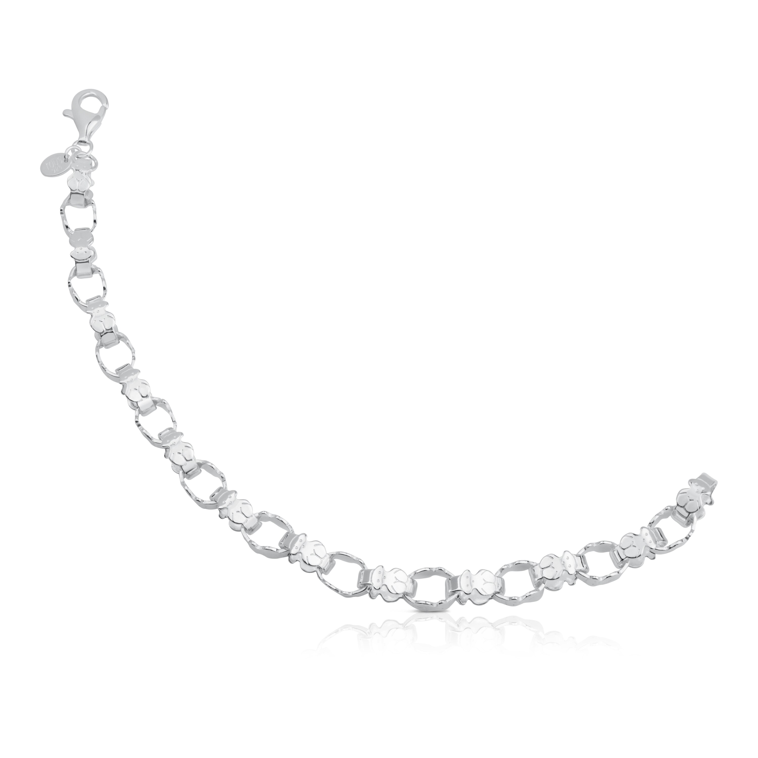 Silver TOUS Bear Bracelet 19cm image number 0