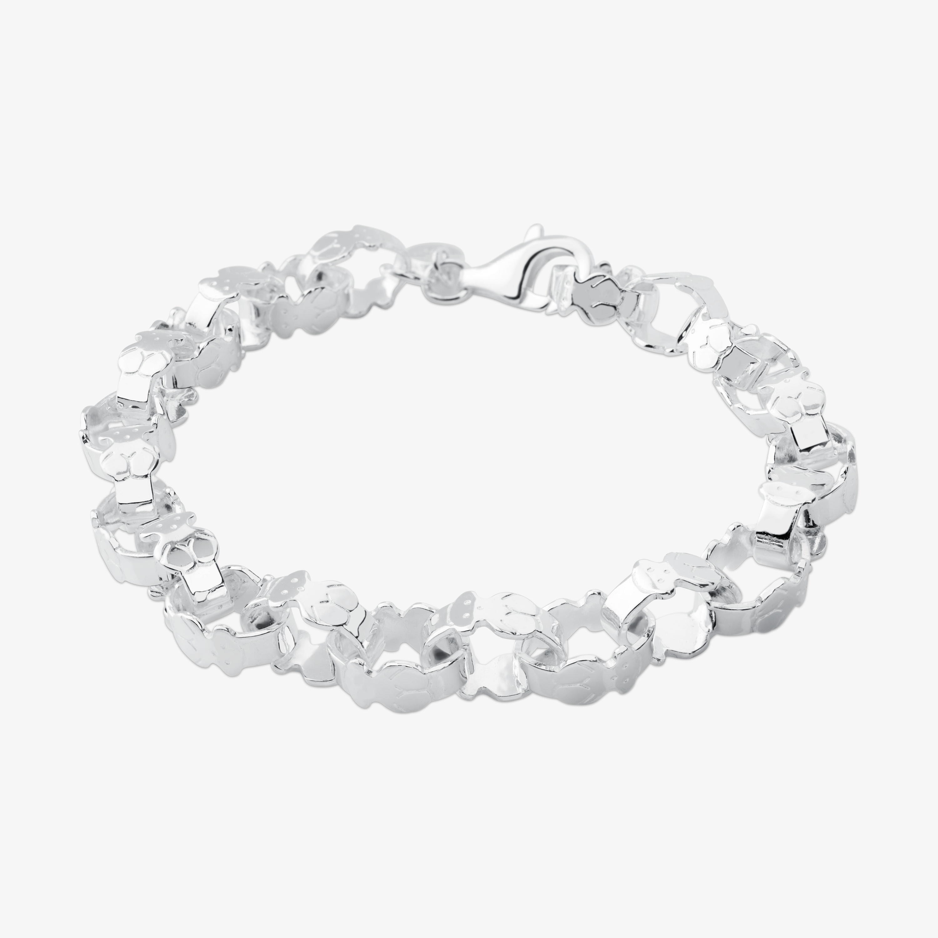 Silver TOUS Bear Bracelet 19cm.
