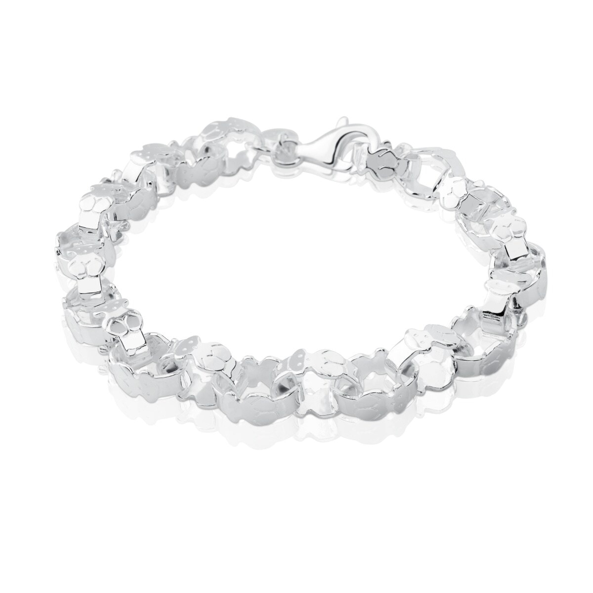 Silver TOUS Bear Bracelet 19cm