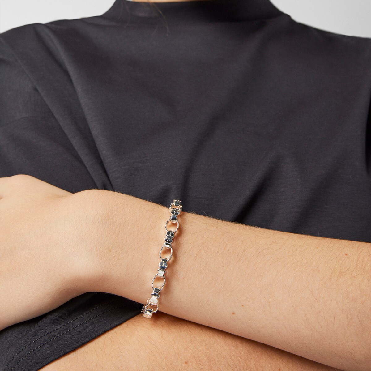 Silver TOUS Bear Bracelet 19cm