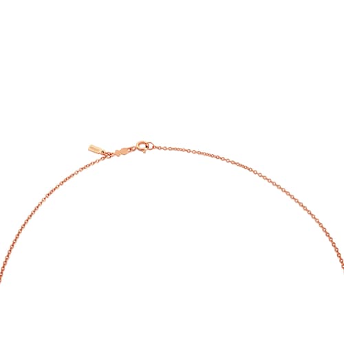 Collaret&nbsp;amb bany d'or rosa 18 kt sobre plata&nbsp;45cm Chain