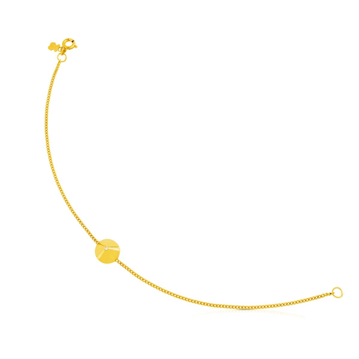 Gold Tack Bracelet wirh Diamond