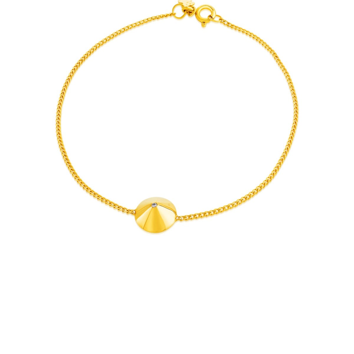 Gold Tack Bracelet wirh Diamond