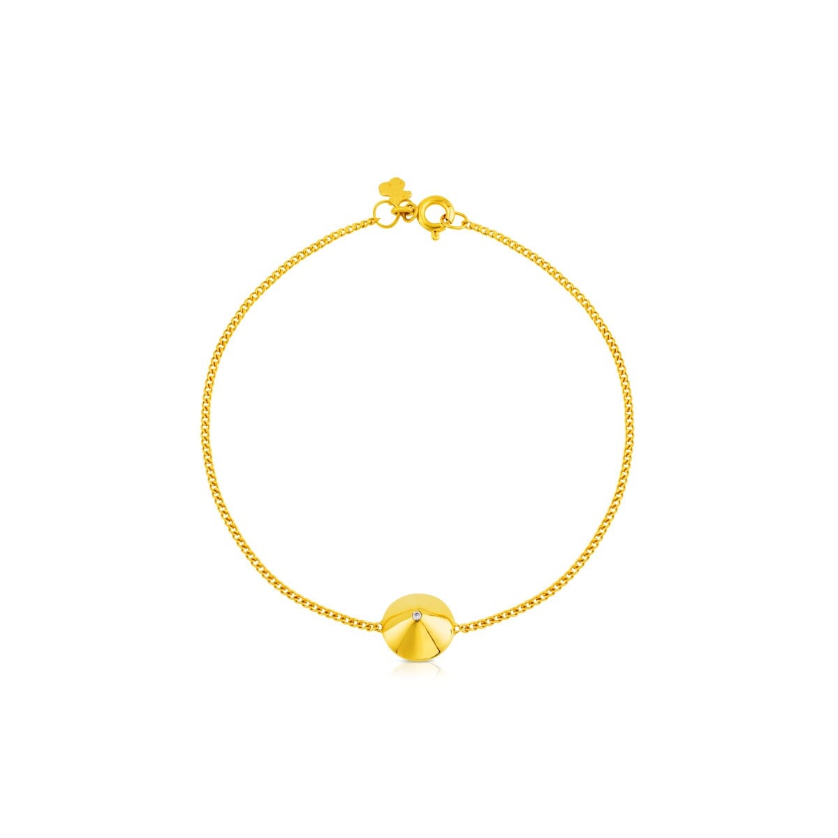 Gold Tack Bracelet wirh Diamond