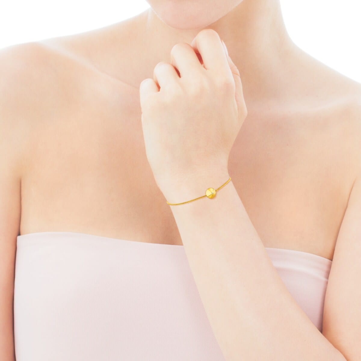 Gold Tack Bracelet wirh Diamond