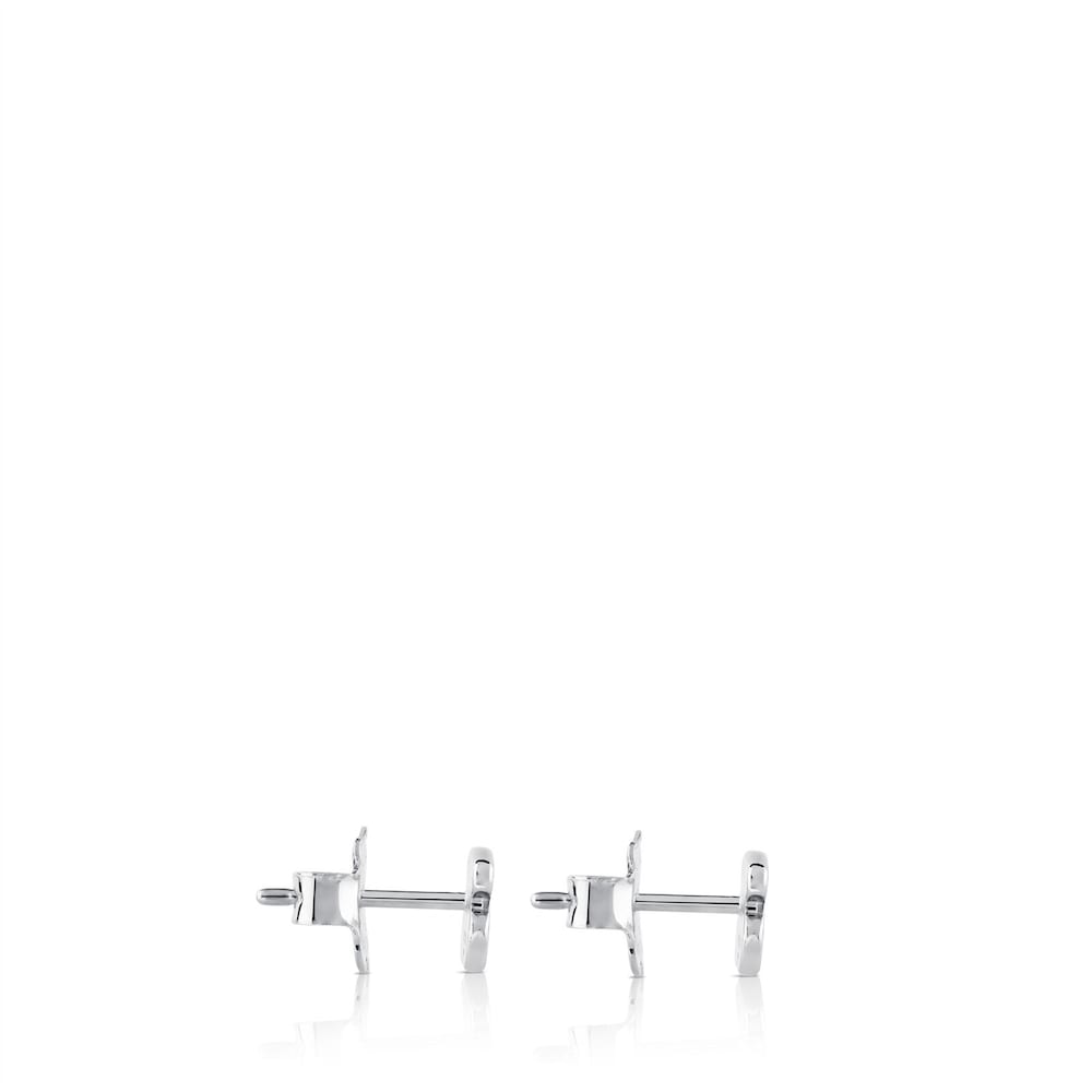 Silver Muffin Earrings
