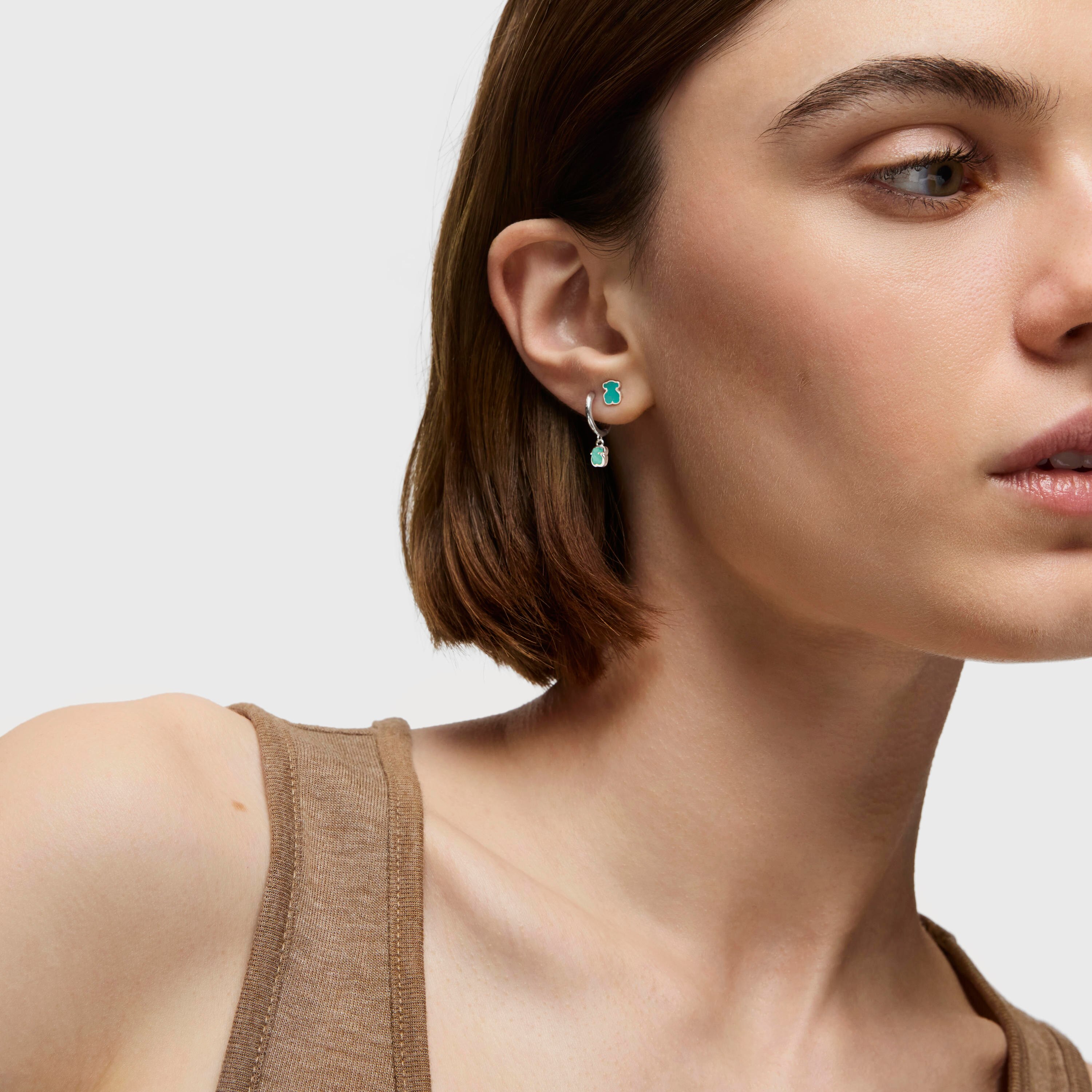 Silver Muffin Earrings