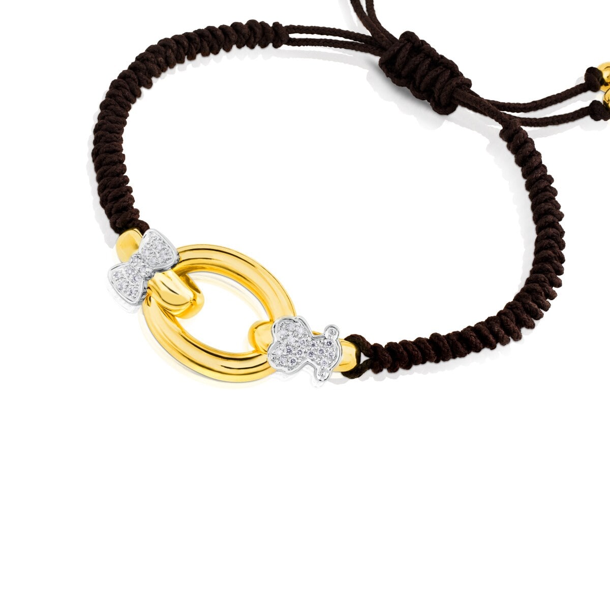Gold Gen Bracelet with White Gold and Diamond