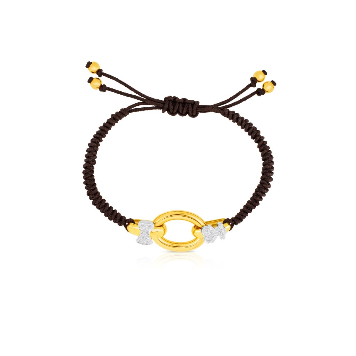 Gold Gen Bracelet with White Gold and Diamond