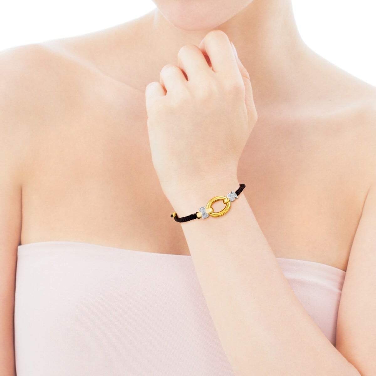 Gold Gen Bracelet with White Gold and Diamond
