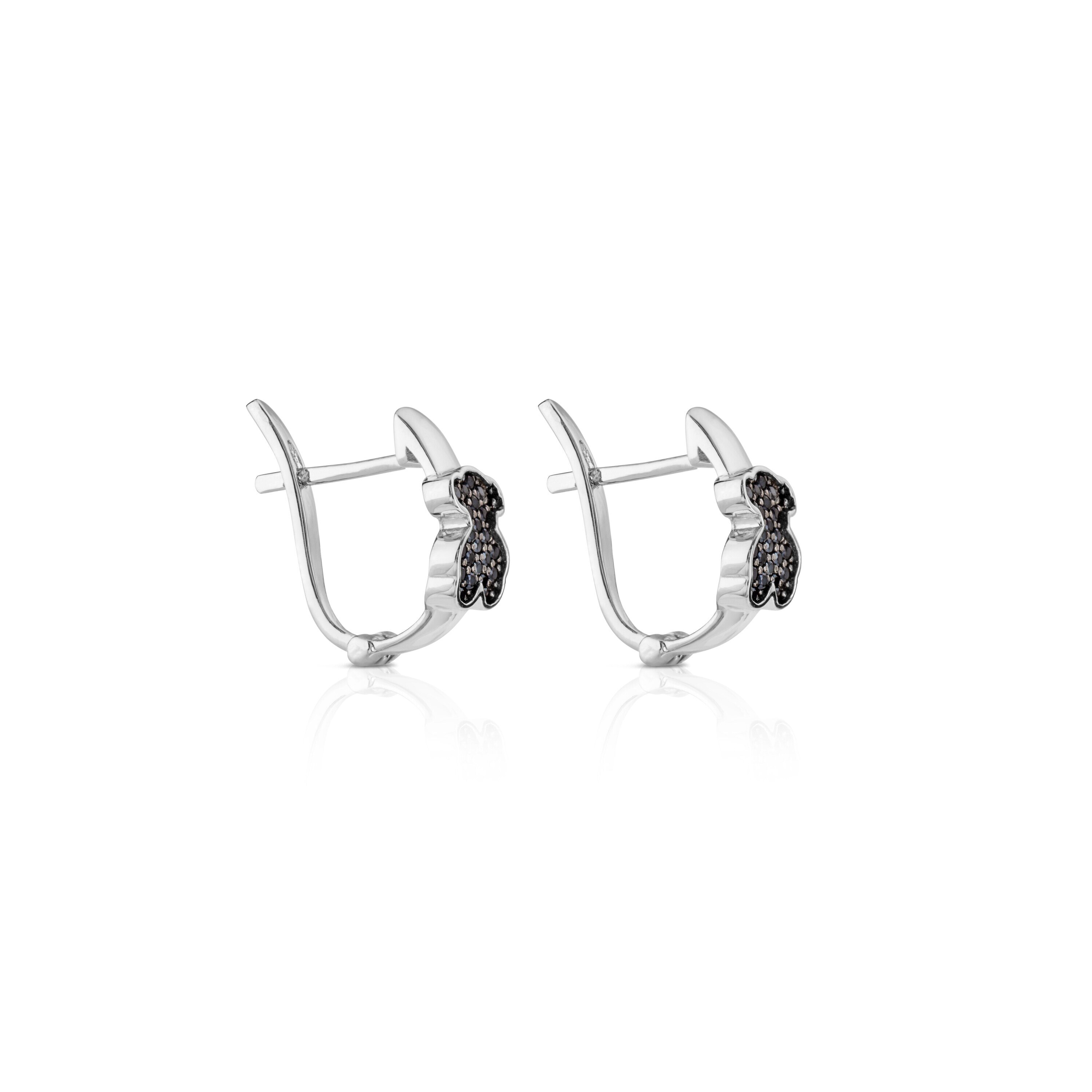 Silver TOUS Gen Earrings with Spinels