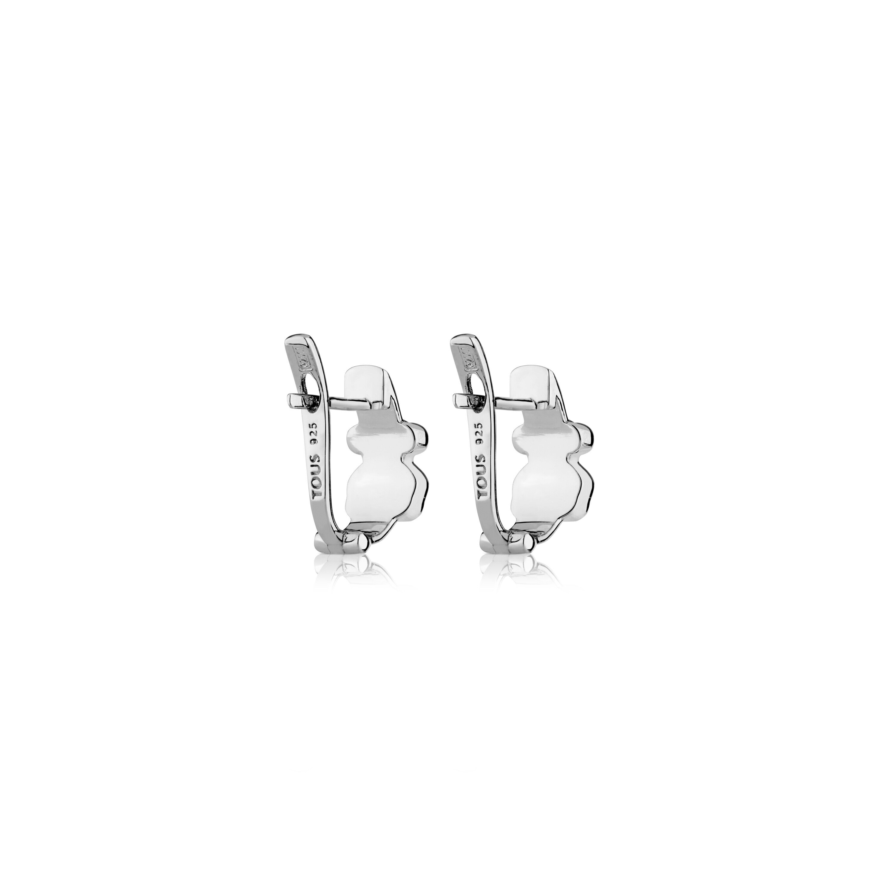Silver TOUS Gen Earrings with Spinels