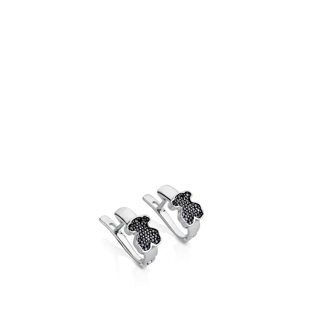 Silver TOUS Gen Earrings with Spinels