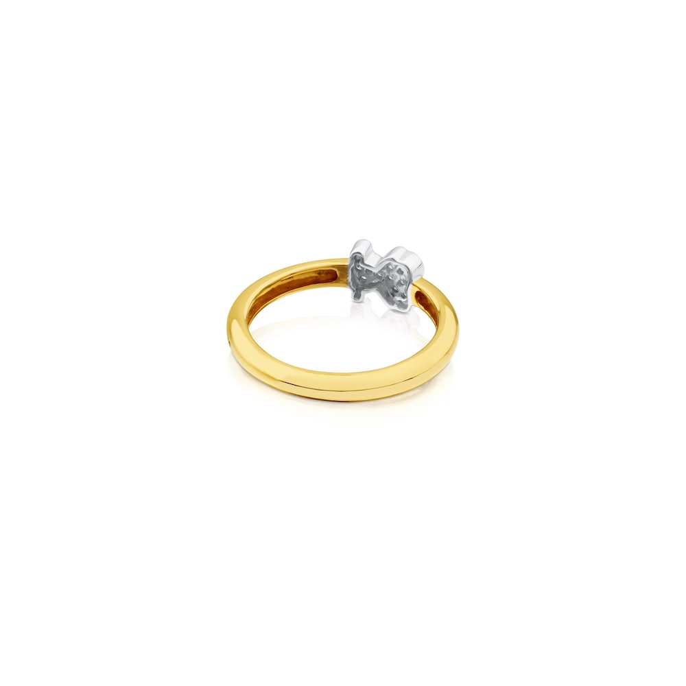 Yellow and White Gold TOUS Gen Ring with Diamond 0,06ct Bear motif Yellow and White Gold TOUS Gen Ring with Diamond 0,06ct Bear motif
