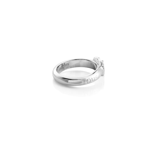 Silver TOUS Gen Ring with Spinels Bear motif