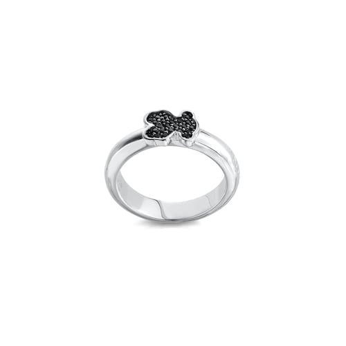 Silver TOUS Gen Ring with Spinels Bear motif
