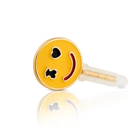 Vermeil Silver Smile Cellphone with Enamel image number 0