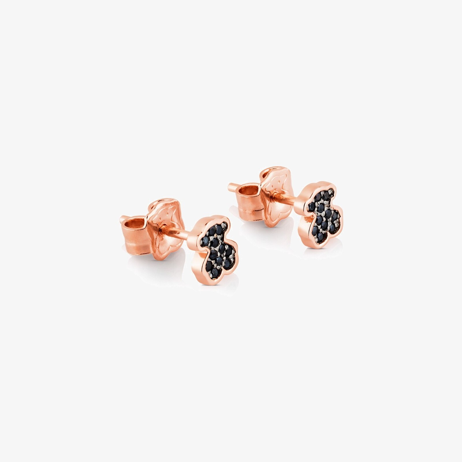 Rose 18K gold vermeil TOUS Motif Earrings with Spinel Bear motif