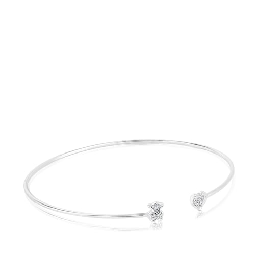 Pulsera de oro blanco y diamantes Puppies