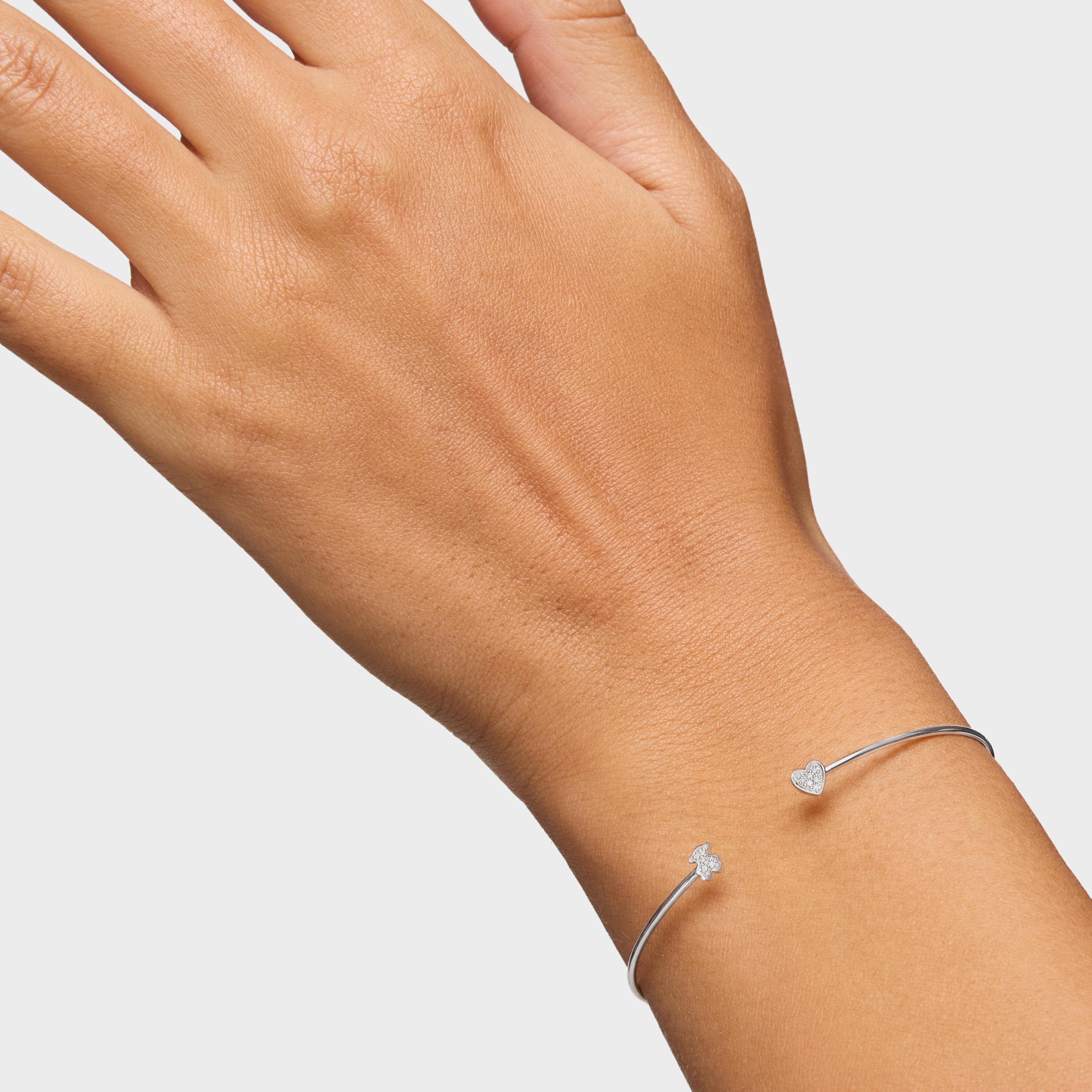 18K white gold TOUS Puppies Bracelet with Diamonds