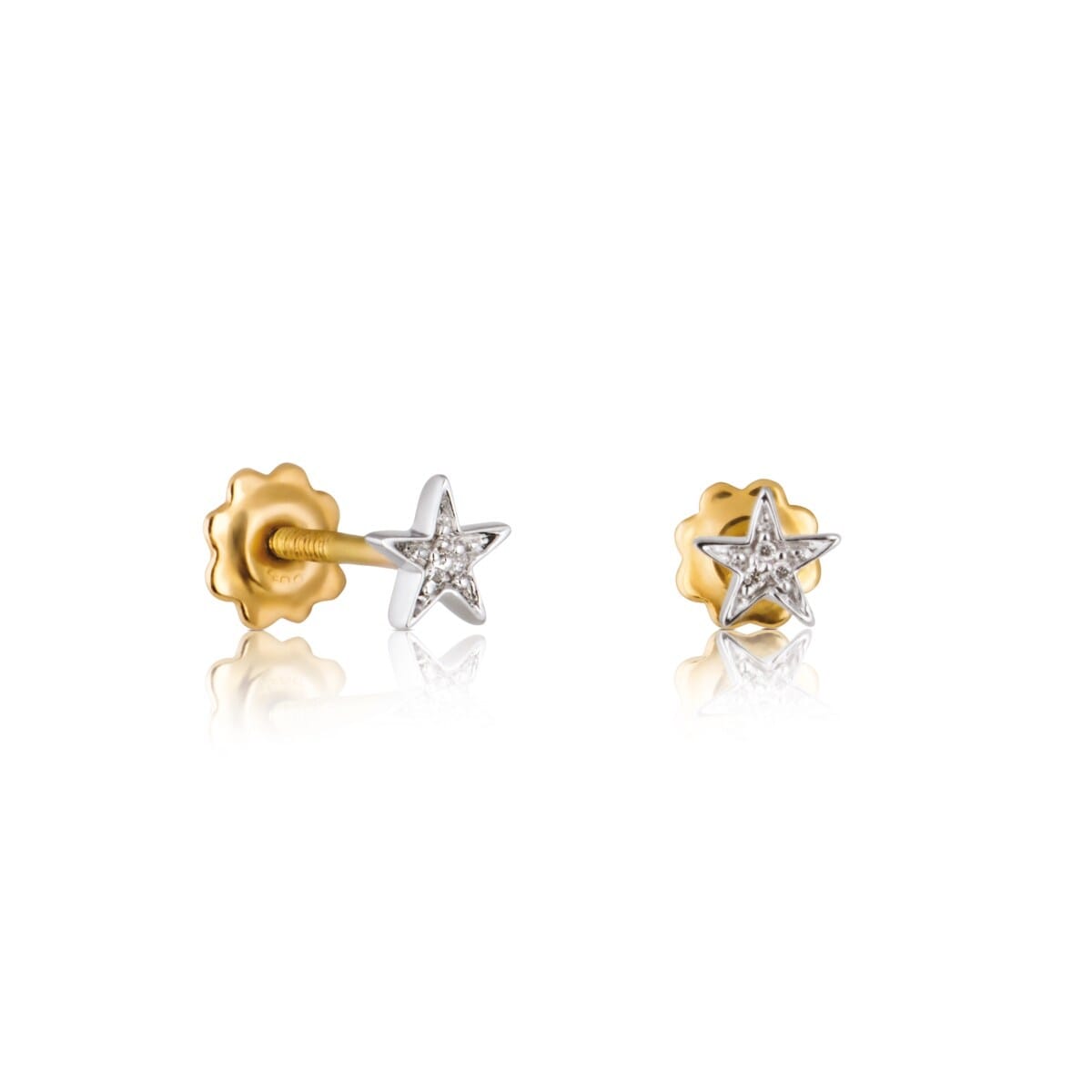 White Gold TOUS Puppies Earrings with Diamonds Star motifs
