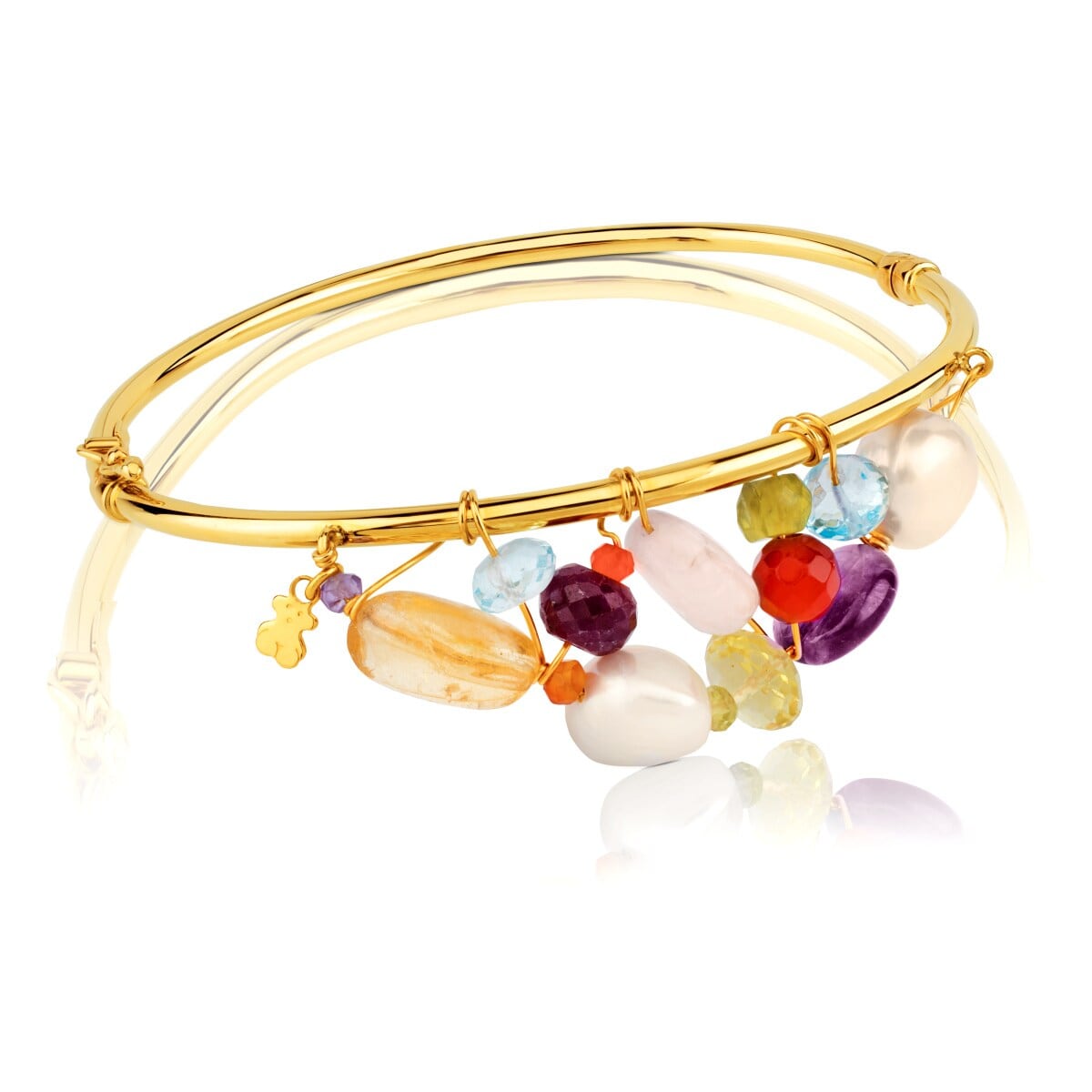 Gold Garabato with gemstones