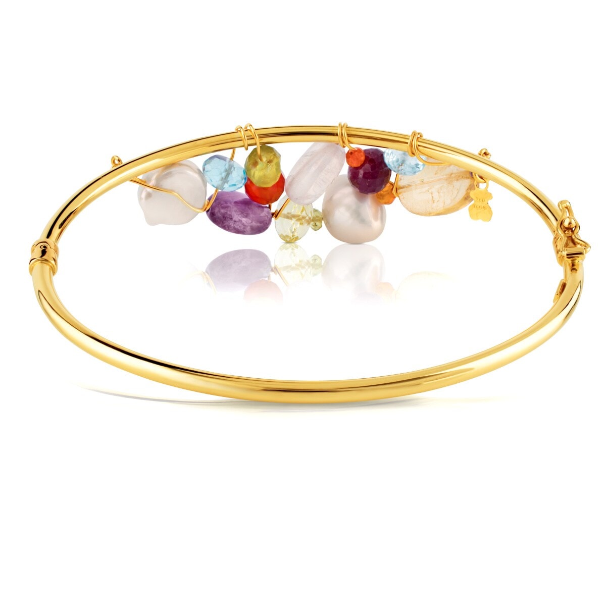 Gold Garabato with gemstones