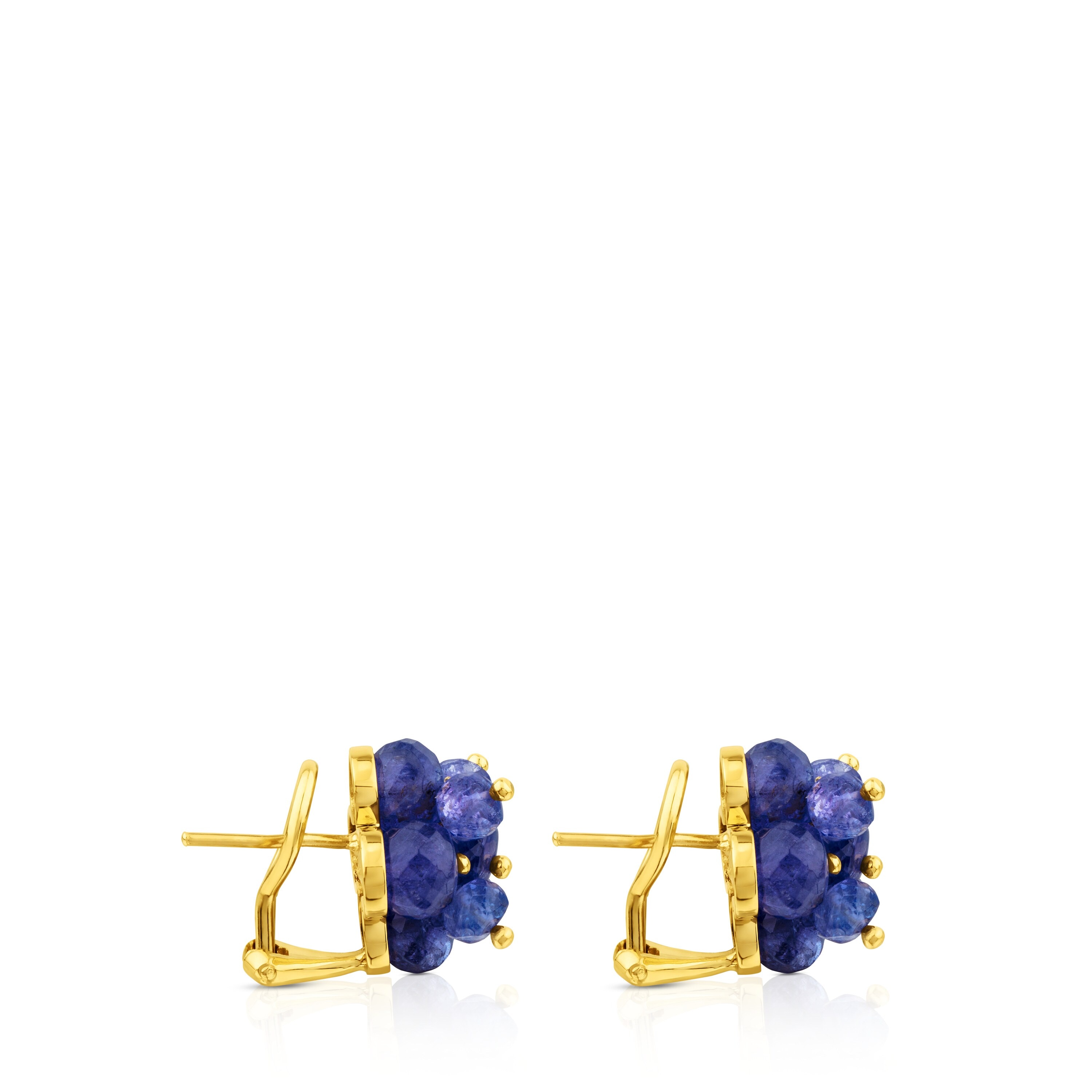 ATELIER Precious Gemstones Earrings in Gold with Tanzanites