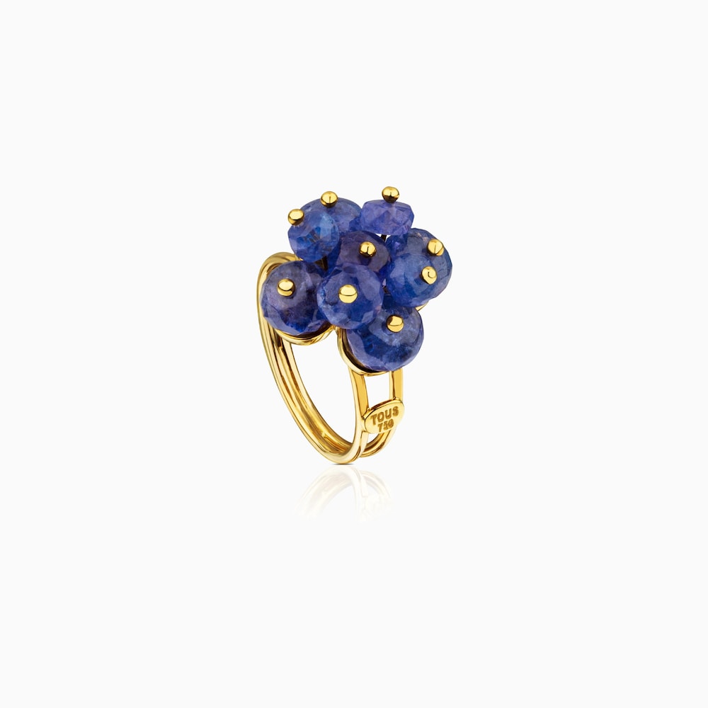 Anillo ATELIER Precious Gemstones de Oro con Tanzanitas