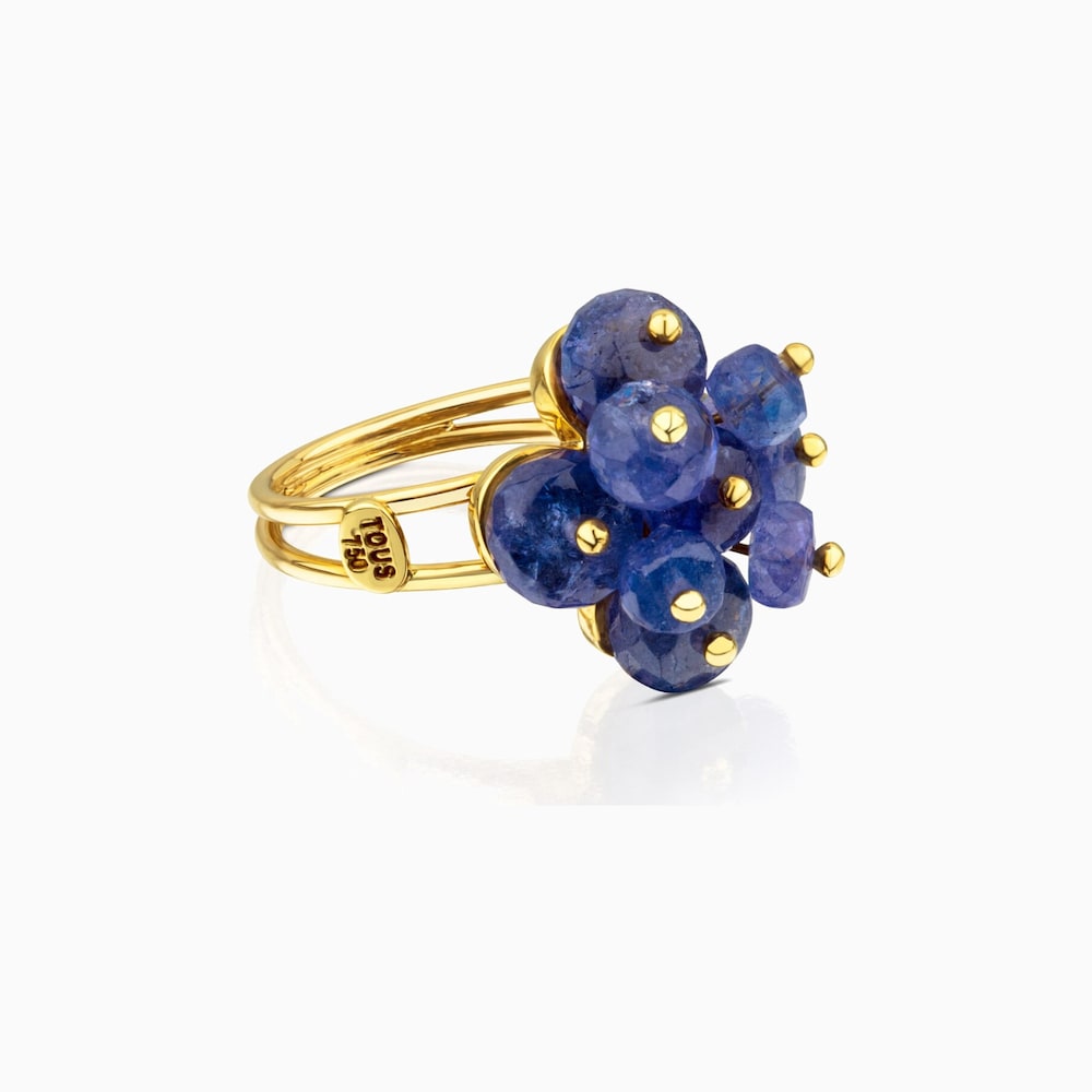 Anillo ATELIER Precious Gemstones de Oro con Tanzanitas