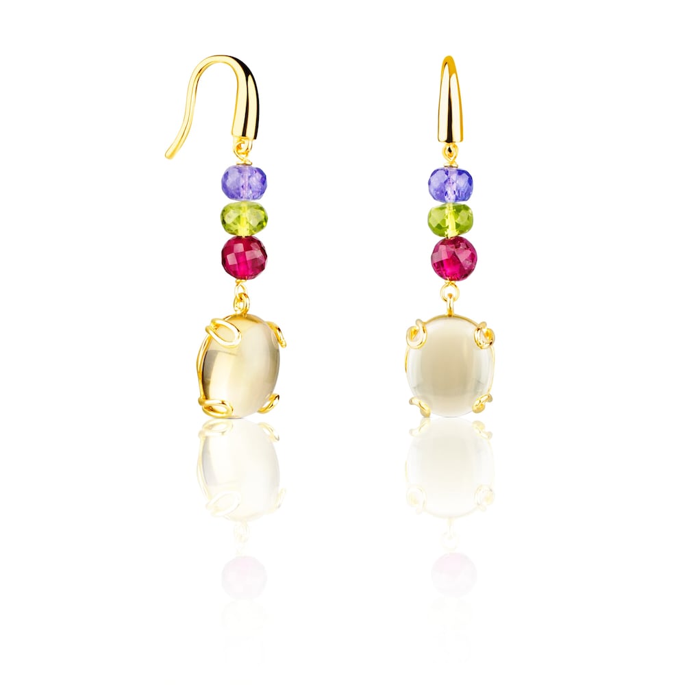 ATELIER Color Earrings in Gold with Gemstones