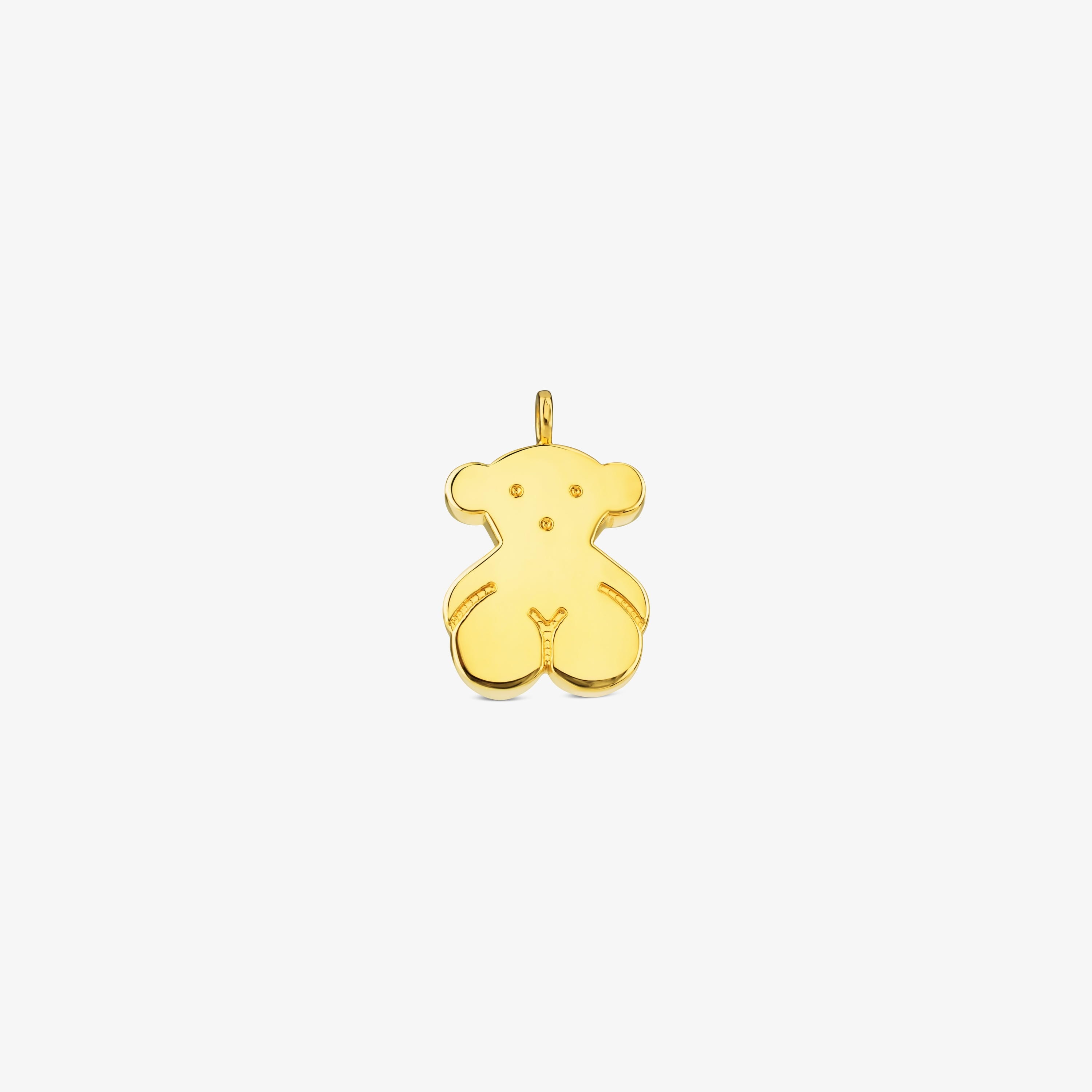 18K solid gold Sweet Dolls Pendant large Bear motif
