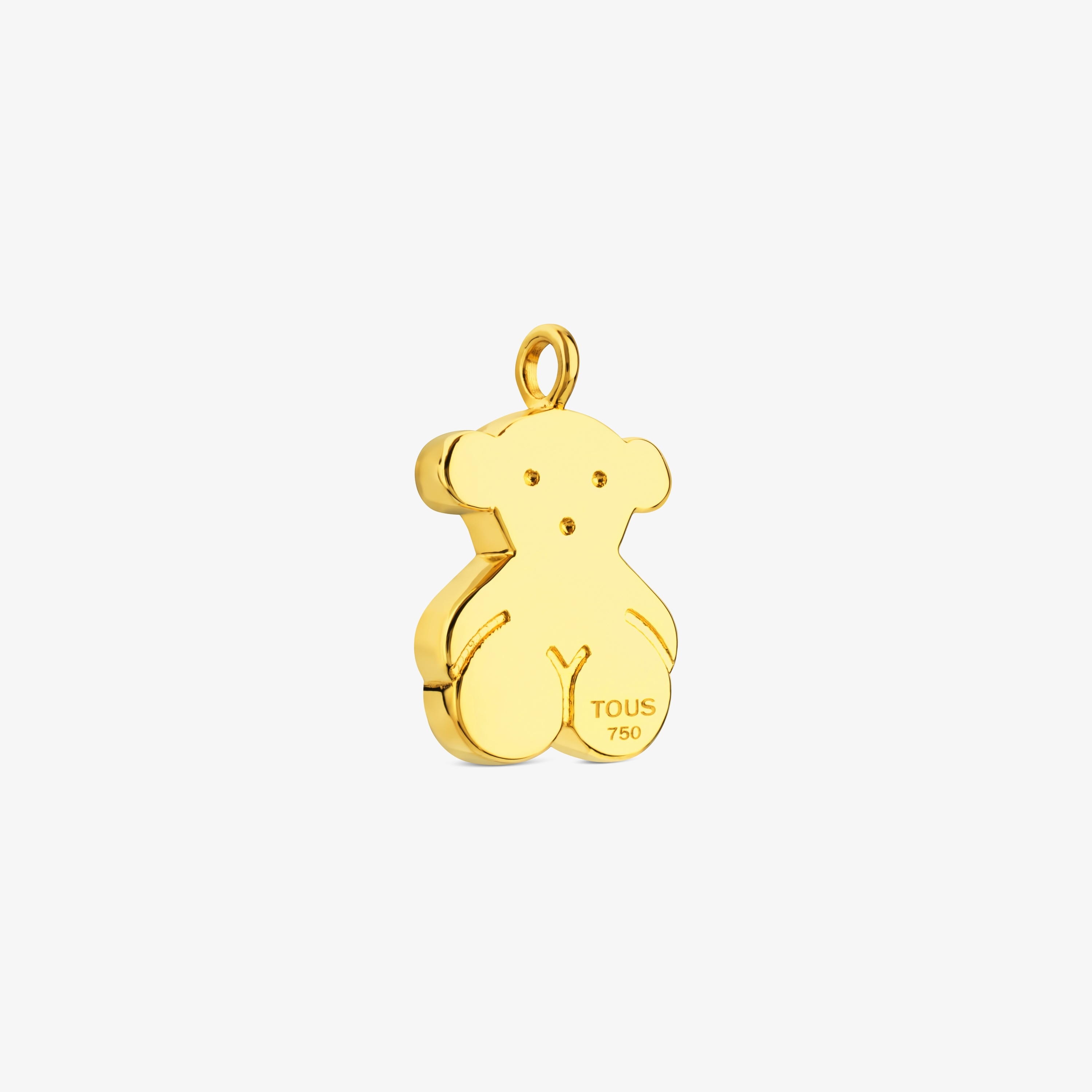 18K solid gold Sweet Dolls Pendant large Bear motif