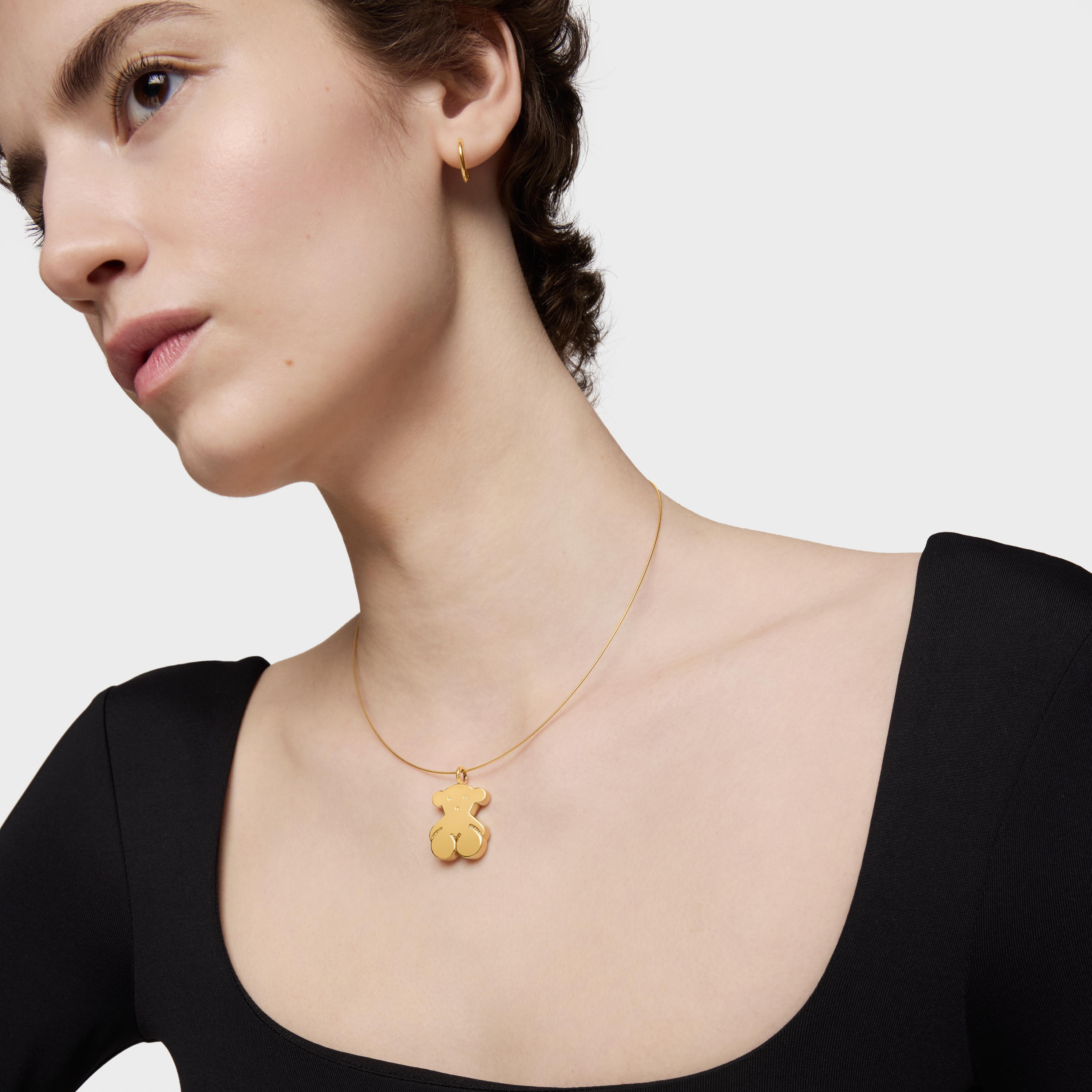 18K solid gold Sweet Dolls Pendant large Bear motif