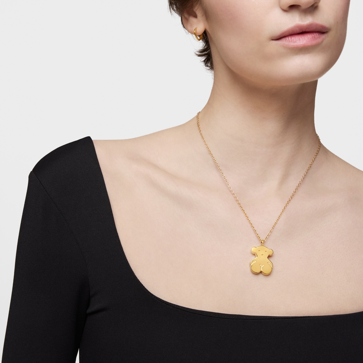 Gold Sweet Dolls Pendant large Bear motif
