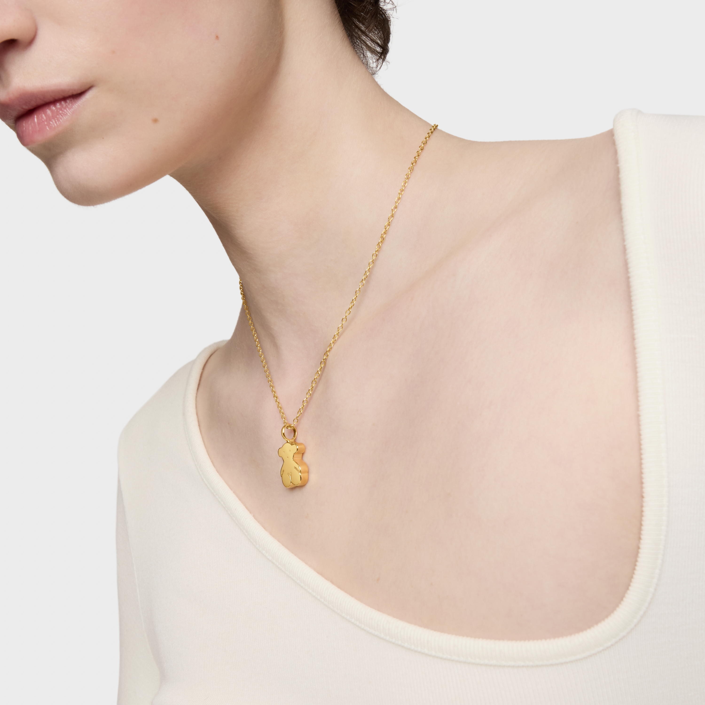 18K solid gold Sweet Dolls Pendant medium Bear motif