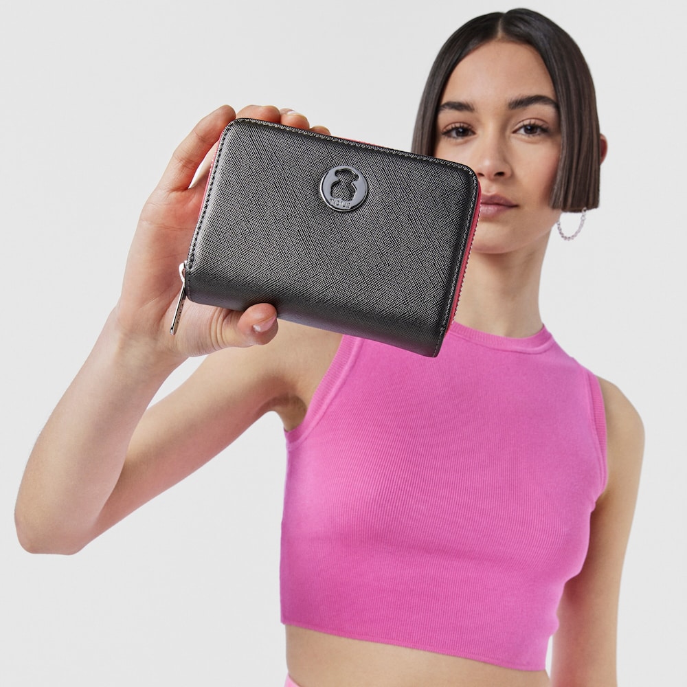 Billetero TOUS Dubai Saffiano Andrea plata