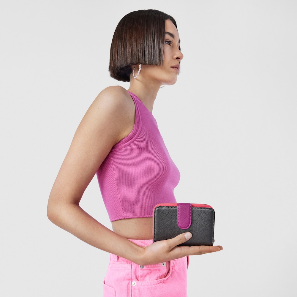 Billetero TOUS Dubai Saffiano Andrea plata