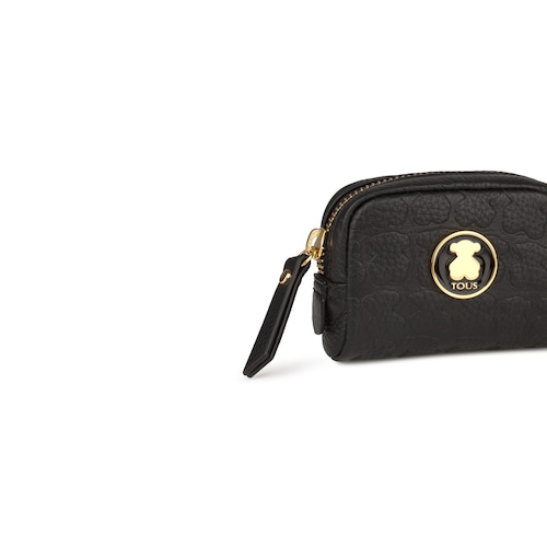 Monedero pequeño Sherton de Piel en color negro