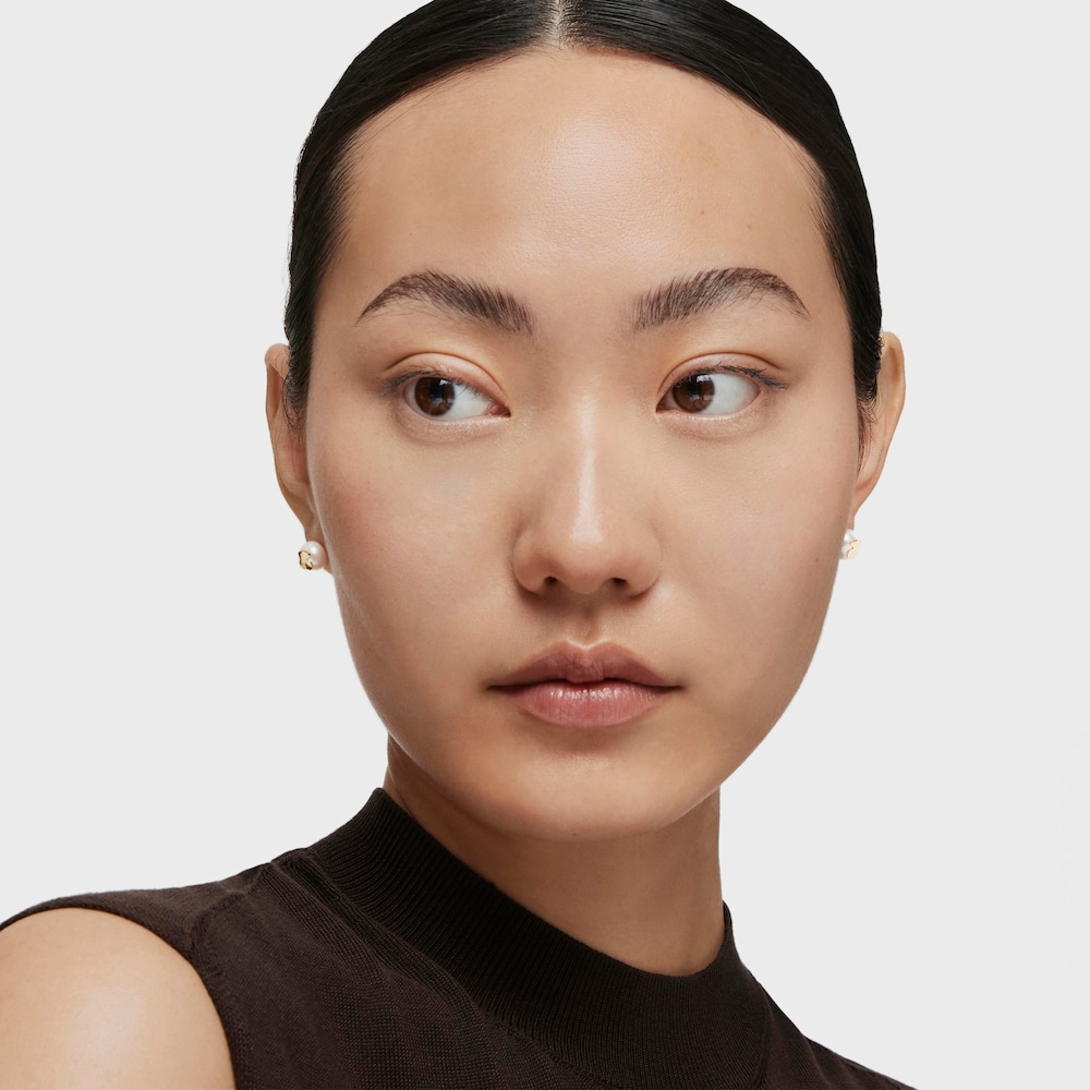 Pendientes con perla cultivada de oro TOUS Bear