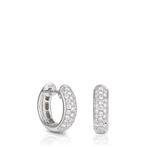 Pendientes Les Classiques de Oro blanco con Diamantes image number 0