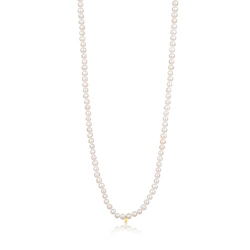 18K Solid Gold TOUS Pearls Necklace