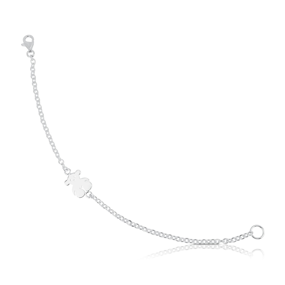 Silver TOUS Bear Bracelet 16cm image number 0