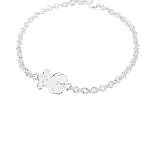 Silver TOUS Bear Bracelet 16cm