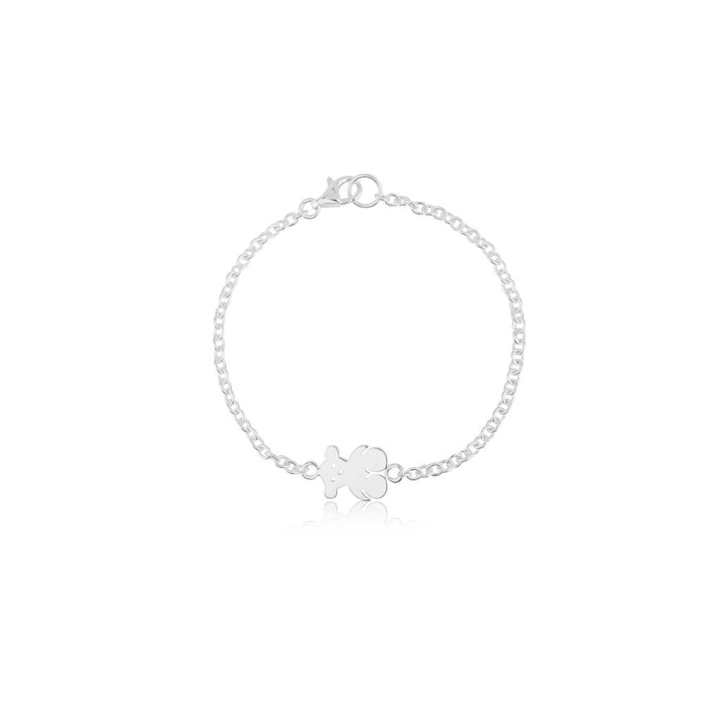 Silver TOUS Bear Bracelet 16cm image number 2