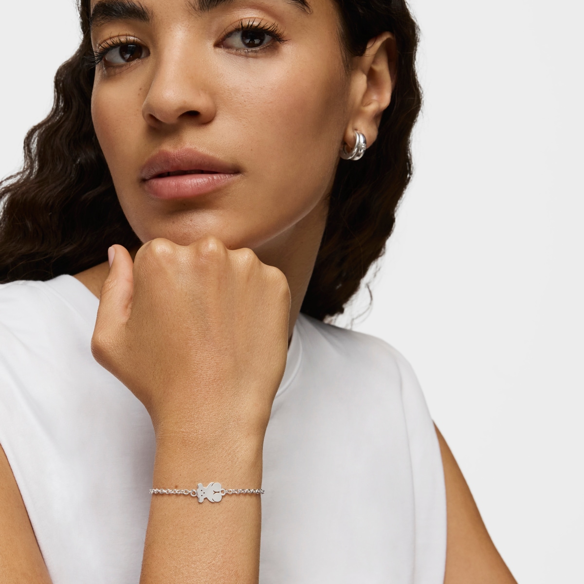 Pulsera cadena de plata TOUS Bear