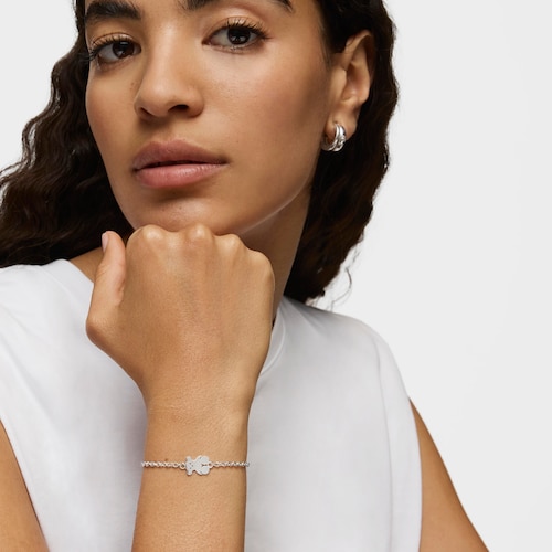 Silver TOUS Bear Bracelet 16cm