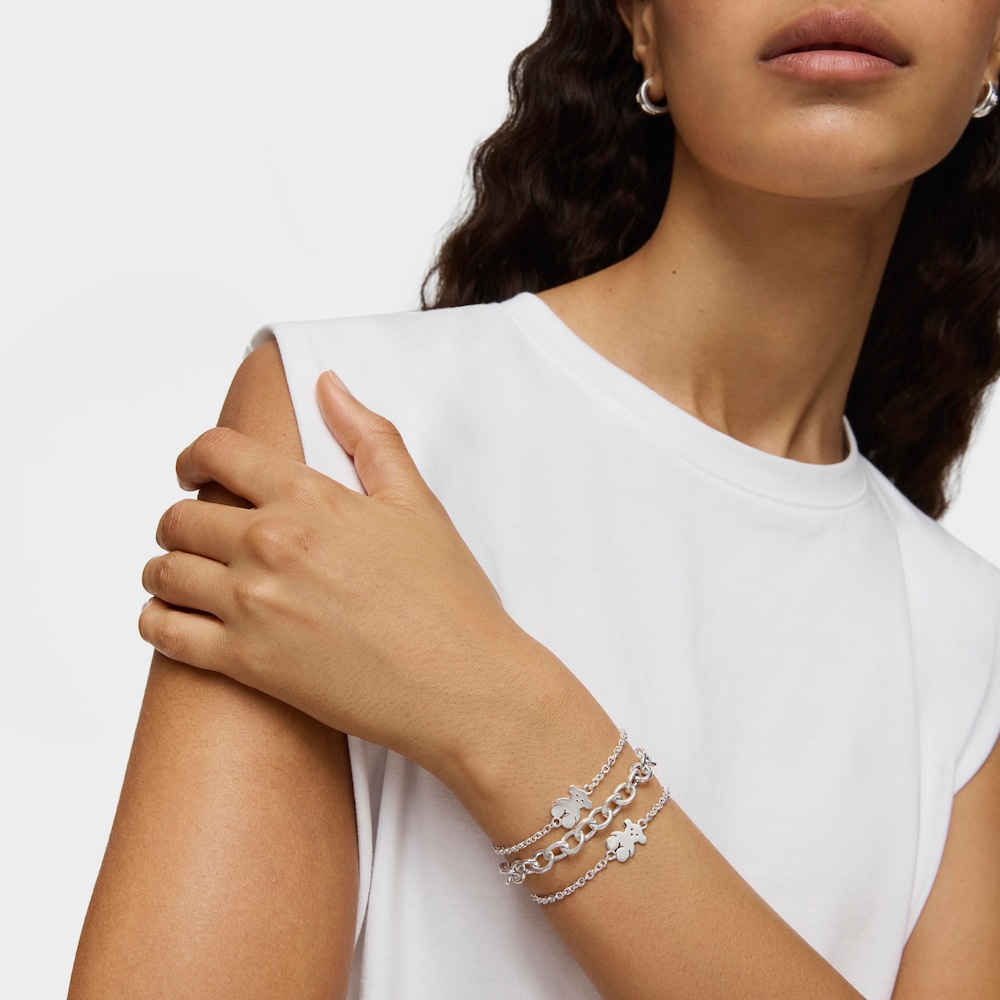 Pulsera cadena de plata TOUS Bear