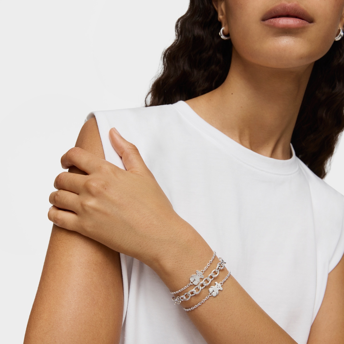 Pulsera cadena de plata TOUS Bear