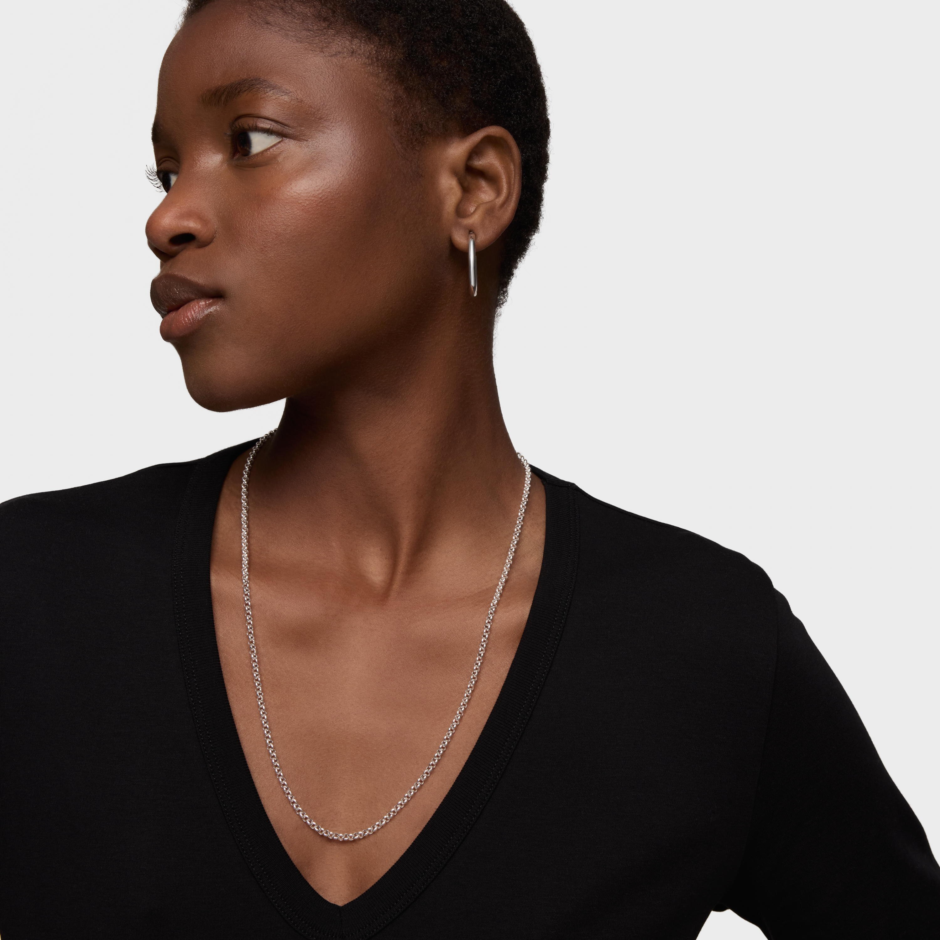 Silver TOUS Chain Choker with balls 60cm